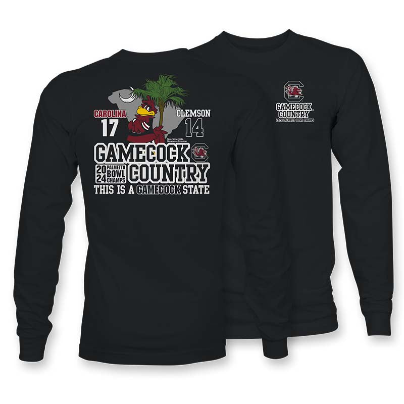 2024 USC Palmetto Bowl Gamecock Country Long Sleeve T-Shirt