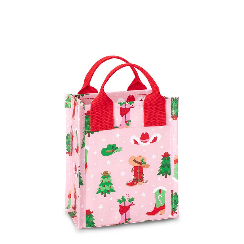 Howdy Holidays Mini Reusable Bag