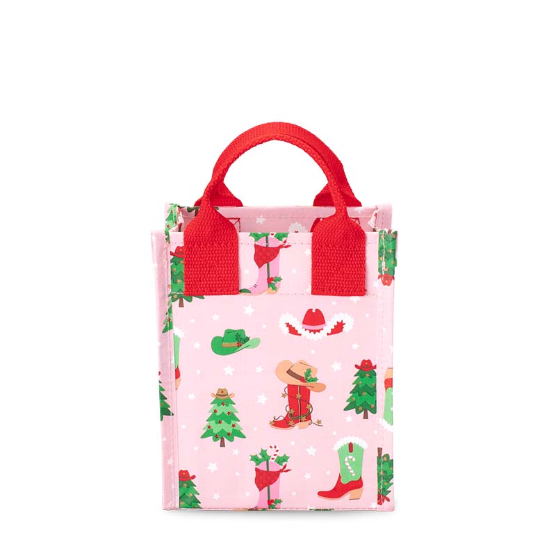 Howdy Holidays Mini Reusable Bag