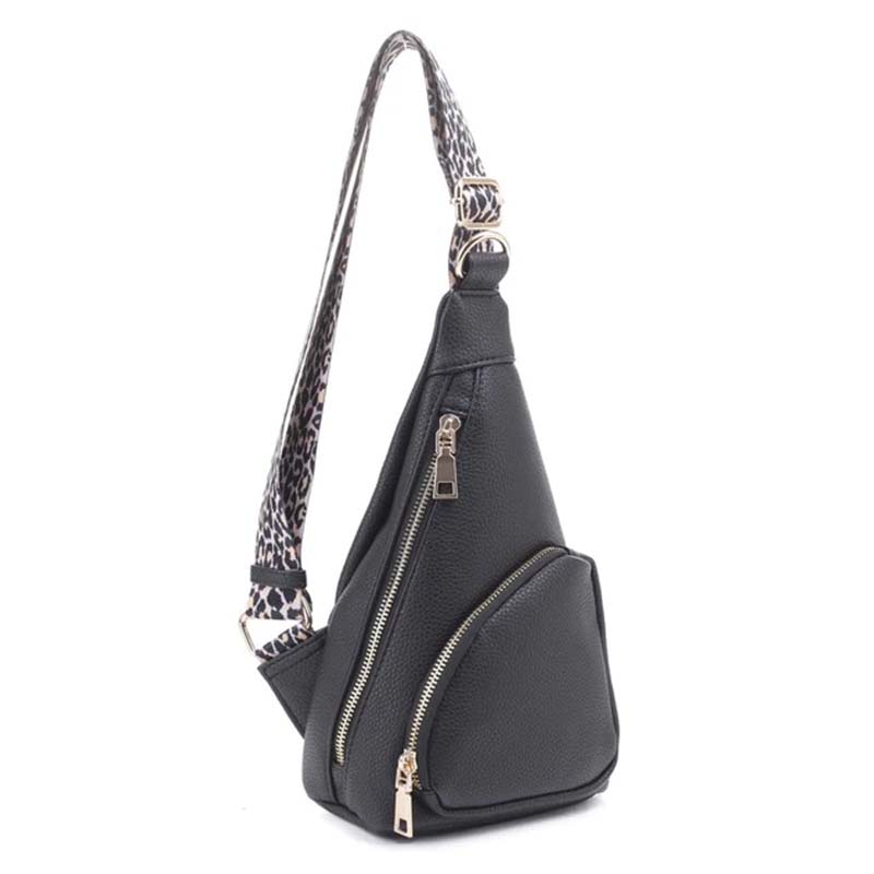 Simply Southern Sherpa Sling Bag for Women in Black