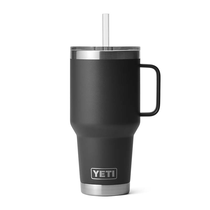 Rambler 35oz Straw Mug in Black by YETI