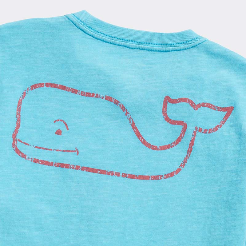 Vineyard Vines Women's Two-Tone Vintage Whale Short-Sleeve Pocket T-Shirt, Medium