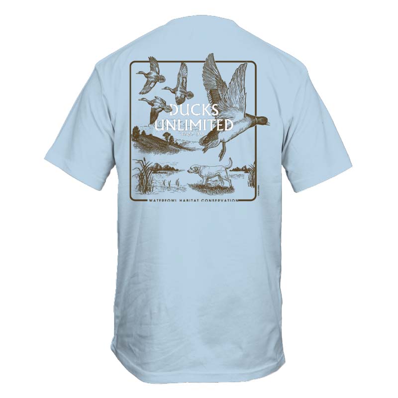 Ducks Unlimited Etched Collage Short Sleeve T-Shirt