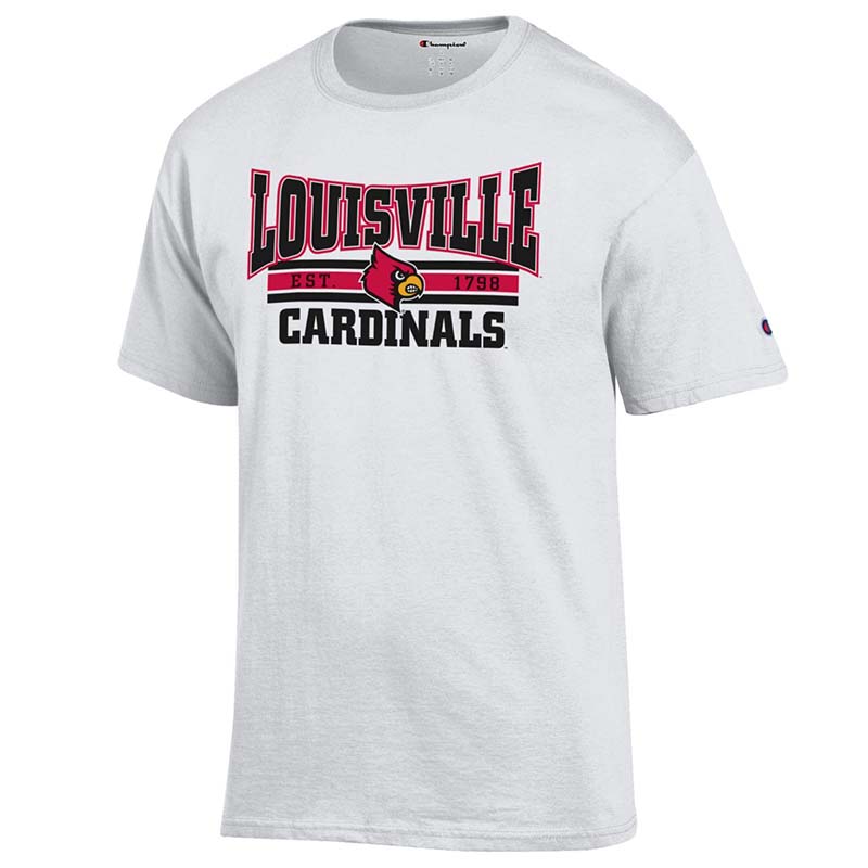 Kids Louisville Cardinals Kids Arch Over Pink T-Shirt
