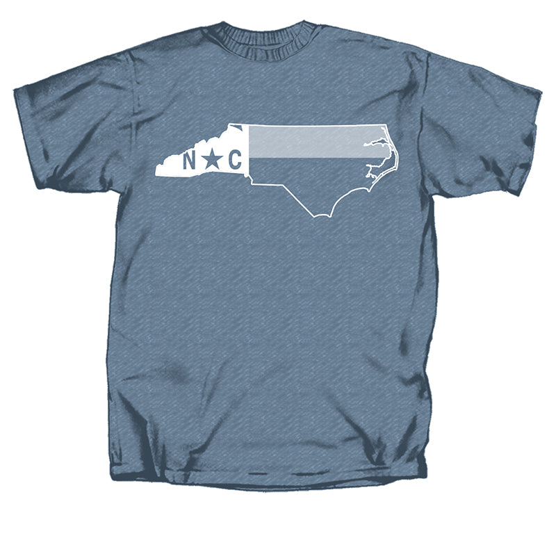 Vier Bewusteloos toespraak North Carolina Flag State Short Sleeve T-Shirt | Palmetto Moon